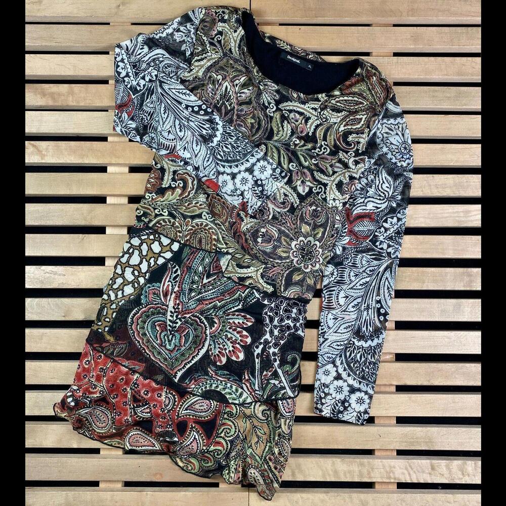 Womens Dress Long Sleeve Desigual Size XL